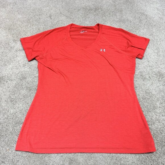 Under armour Tops - Under Armour T-Shirt Red-Orange Short Sleeve Women’s Size Medium